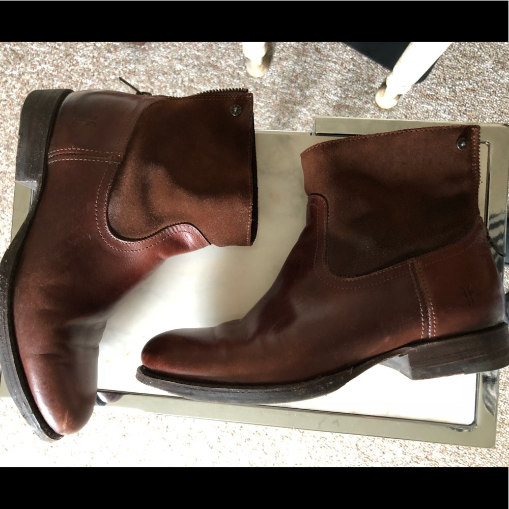 Frye Burgundy Short Boots (MOVING SALE)